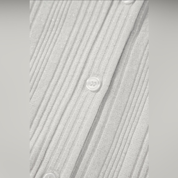 Cream Ribbed Cardigan - Picture 12 of 15